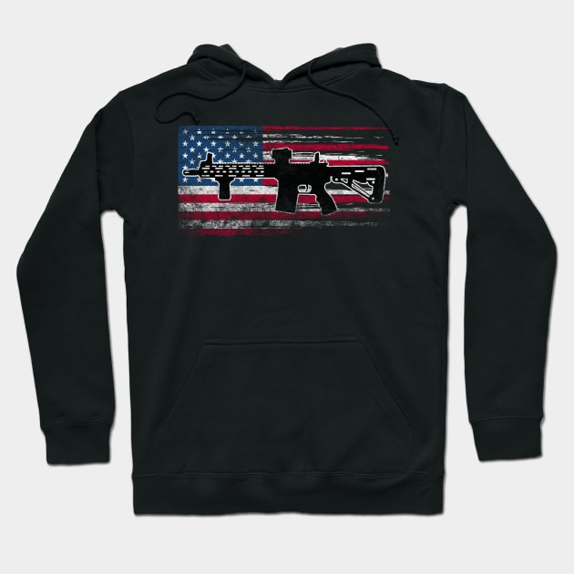 Murican Flag Hoodie by triggerleo